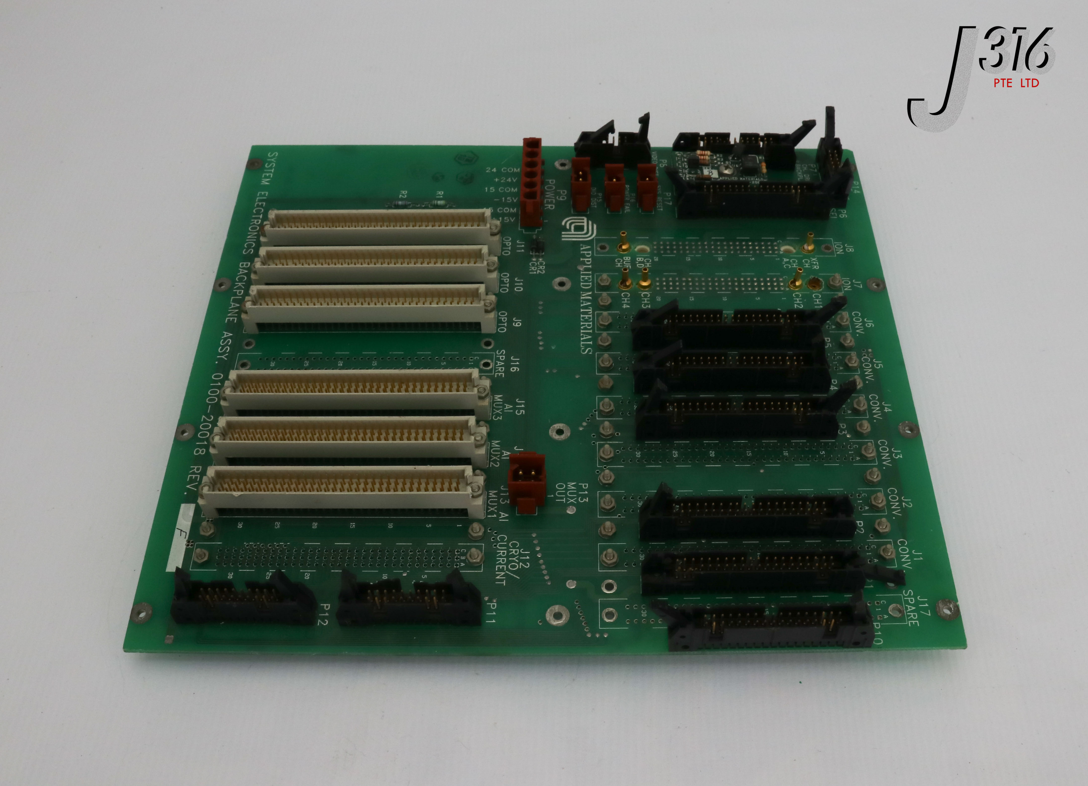22785 APPLIED MATERIALS PCB ASSY, SYS ELECS BACKPLANE, 0100-20041